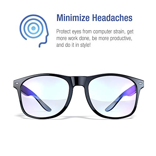 Blue Light Blocking Glasses Gamer Glasses, Filter Blue Light from LCD