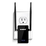 WiFi Range Extender, ELEGIANT 300Mbps Wireless WiFi Repeater Signal Amplifier Booster Supports Router Mode/Repeater/Access Point, with High Gain Dual External Antennas and 360 degree WiFi Coverage