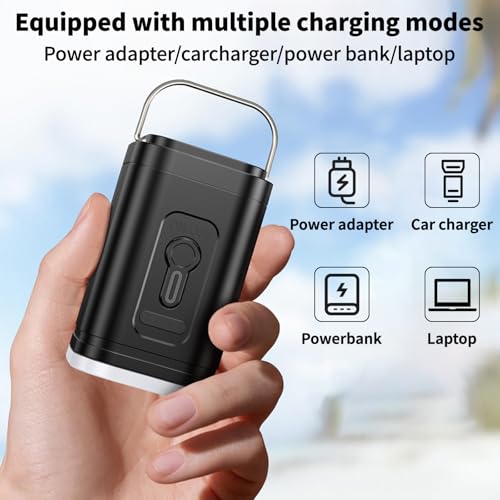 Portable Air Mattress Pump, Kequsprk Electric Air Pump for Inflatables, 2400mAh Rechargeable Quick-Fill Inflator Deflator Mini Vacuum Pumps for Inflatables, Raft Boat, Pool