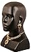 Touchstone Indian bollywood peacock minakari white purple jewelry necklace in antique gold tone for women