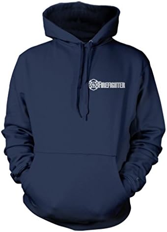 Fishers Sportswear Firefighter Reflective Hooded Sweatshirt XX-Large Navy