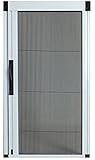 Retractable screen door garage