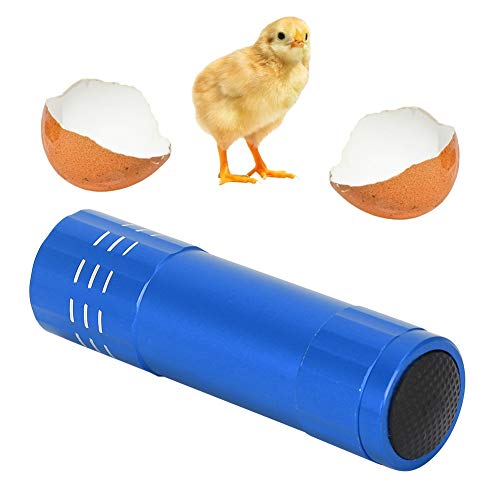 Poultry Egg Candler Tester Egg Candler High Intensity Egg Tester for All Types Egg Broody or Incubator Monitor The Development of The Embryo within Egg(blue)