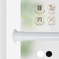 ALLZONE Tension Shower Window Curtain Rod,42-81 Inches, Never Collapse,No Drilling, NEVERRUST