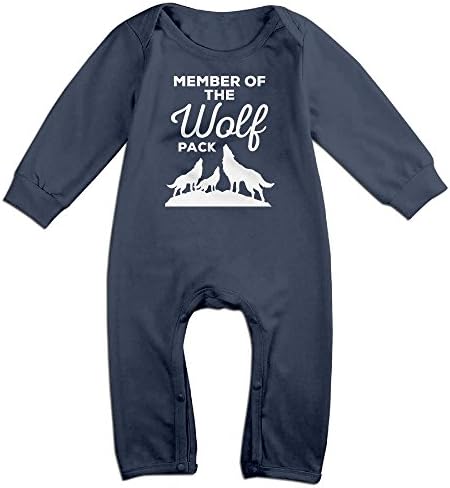 Baby Member Of The Wolf Pack Lightweight Long Sleeve Onesie