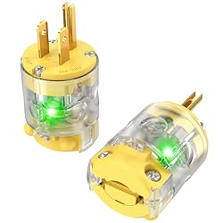 NEMA 5-15 Extension Cord Repair Ends Illuminated