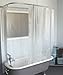 DL Extra Wide Vinyl Shower Curtain for a Clawfoot Tub Matte Opaque Without Magnets 180