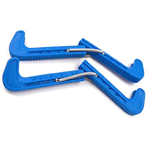 Ownsig Adjustable Ice Hockey Skate Blade Guards Protector Case Ball Skate Protection Cover Blue