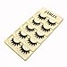 JABUX 5 Pairs Black Long Thick Handmade Messy False Eyelashes Voluminous Reusable Fake Eye Lash Extension For Makeup(Free Eyelash Applicator Tool Fish Tail Clip) (Z05)