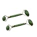 Jinelle Pack of 2 Natural Jade Roller Facial Massager SPA Face Massage Anti Aging Cold Therapy Beauty Sliming Tool Rejuvenates Face and Neck Skin