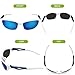 Torege Polarized Sports Sunglasses For Men Women Cycling Running Fishing Driving Baseball Golf TR90 Unbreakable Frame TR010 (White&blue)