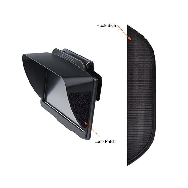 TFY-GPS-Navigation-Sun-Shade-Visor-Plus-Flexible-Visor-Extension-Piece-for-Garmin-nvi-2797LMT-7-Inch-Portable-GPS-and-Other-7-Inch-GPS