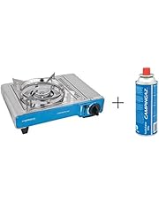 Campingaz Camp Bistro DLX kompakter Outdoor Gas-/ Gaskartuschen-/ CampingKocher Camp Bistro DLX, 1 flammig, 2.200 Watt, mit Überhitzungsschutz und Tragekoffer