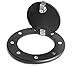 YITAMOTOR Locking Gas Cap Black Fuel Door Aluminum Gas Tank Cover With Lock & Keys Compatible for 03-09 Hummer H2 SUT SUV