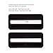 Senphyton 16mm / 18mm / 20mm / 22mm / 24mm Rubber Silicone Watch Band Watch Strap Loops/Keepers Replacement with Tool Included - Black Watch Band Loops
