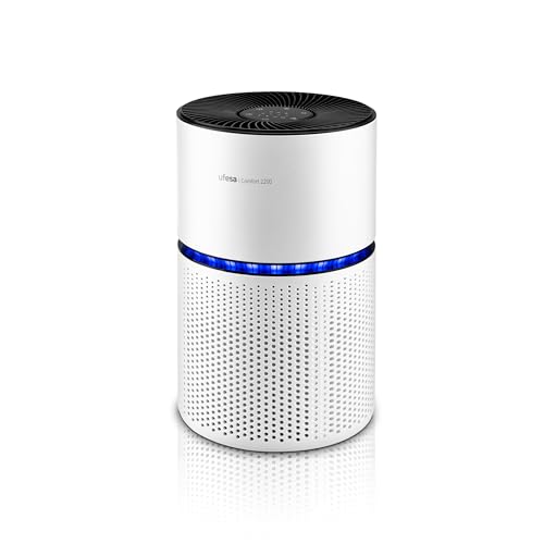 Ufesa Comfort Air 2200 Air Purifier with 3 Layers HEPA Filter and CADR Air Purification Rate 220m³/h, Coverage ≤ 90m2, 4 Speed, Quiet ≤ 55dB, Timer 5-24h, White