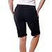 Metro Women's Cotton Bermuda Shorts with Pockets, Elastic Waist, Soft Stretch