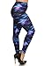 Leggings Depot NEW ARRIVALS Women's Printed Plus Fashion Leggings 3X-4X B2 (Galaxy)