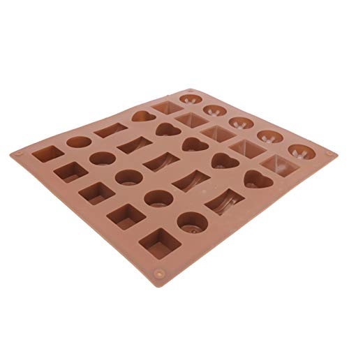 Hartvorm Siliconen Bakvorm Smaakloos 27 x 23 x 2 cm Chocolade Mallen voor Cake Keuken Bakken Tool((Geometric shape)) - Afbeelding 8