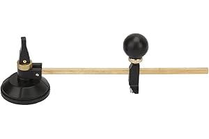 6-Wheel Glass Circle Cutter with Suction Cup - Professional Tool for Cutting Circles on Glass and Mirrors up to 40cm Diameter