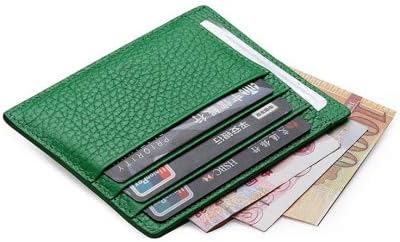 Slim Wallet - Minimalist Front Pocket Wallet - Leather Money Clip Wallet Card Holders RFID Blocking
