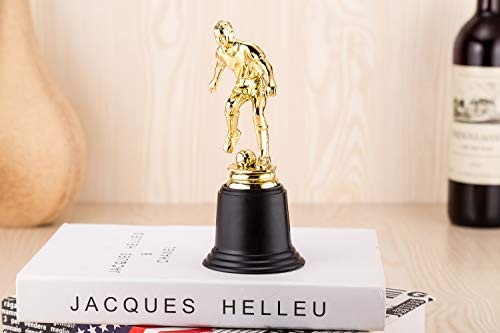 24 Pack Soccer Ball Trophy Gold Award Sports Team Participation MVP Trophies Awards Recognition Coaches Kids Tournaments Competitions Sport Party Decorations 6.3 x 2.76 Inches Each - Thumbnail 5