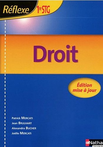 Droit, première STG