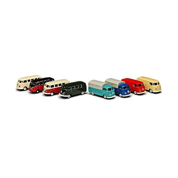 8er Set Volkwagen T1 Transporter Samba Bully Bus 1950-1967 H0 1/87 Schuco Modell Auto mit individiuellem… – Bild 4