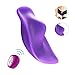 Vibrating Panties Vibrator, Invisible Wearable Mini Small Bullet Vibrator Stimulate Clitoris Wireless Remote Control Adult Sex Toys for Women and Couples (Purple)