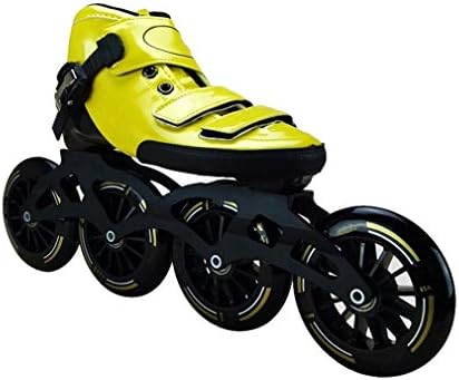 Sljj インラインスケート 大人の子供専門85a高弾性pu4x100mm 110mmラウンド 1列スケート