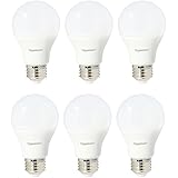 AmazonBasics 60 Watt Equivalent, Soft White, Non-Dimmable, A19 LED Light Bulb | 6-Pack