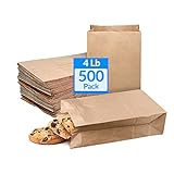 Reli. Paper Lunch Bags, 4 Lb | 500 Pcs - Bulk