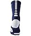 Nike Elite Basketball Crew Socks (Black/White, Large)