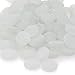 Dashington Flat Solid White Marbles, Pebbles (5 Pound Bag/80oz) for Vase Filler, Table Scatter, Aquarium Decor, Gems