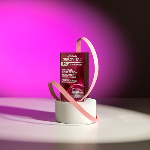 Gerovital H3 Evolution Anti-Wrinkle Serum Contour Eyes, Lips, Forehead with Hyaluronic Acid, Attenuates Deep Wrinkles, Expression, Improves Elasticity and Firmness of Skin, 15 ml