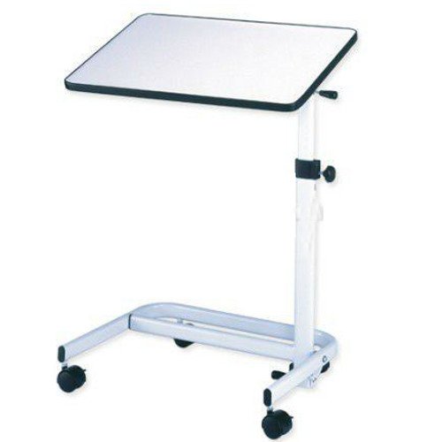 Pivot & Tilt Top Adjustable Overbed Bedside laptop eating Folding Multi Table