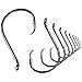 Offset Circle Fishing Hooks Kit - 180pcs 2X Strong Saltwater Freshwater Fish Hooks Sharp High Carbon Steel Octopus Fish Hooks, Size 1-5/0