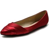 Ollio Women's Shoe Ballet Weave Pointed Toe Dress Flat