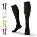 Compression Socks for Men & Women (Lightweight) (One Pair) (CoalBlack) (Medium)