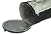 MIER Barrel Travel Sports Bag Small Gym Bag with Shoes Compartment 16inches(Black)