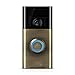 Ring Wi-Fi Enabled Video Doorbell in Antique Brass, Works with Alexa