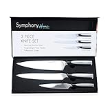 Shop LC Delivering Joy Symphony Home Japanese Kitchen Knives Set Professional Grade Stainless Steel Chef Knife Set of 3