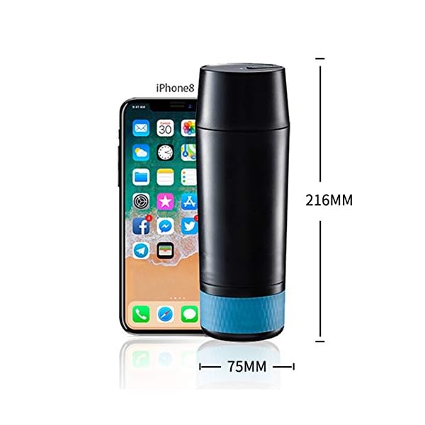Canness Kleine Reisekaffeemaschine Tragbare Mini-Kaffee-Maschine USB aufladbare Kaffee-Puder-Kapsel Dual-Use-Reise… – Bild 5