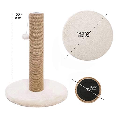 LUCKITTY Small Medium Cat Scratching Post Kitty Coconut Palm TreeCat