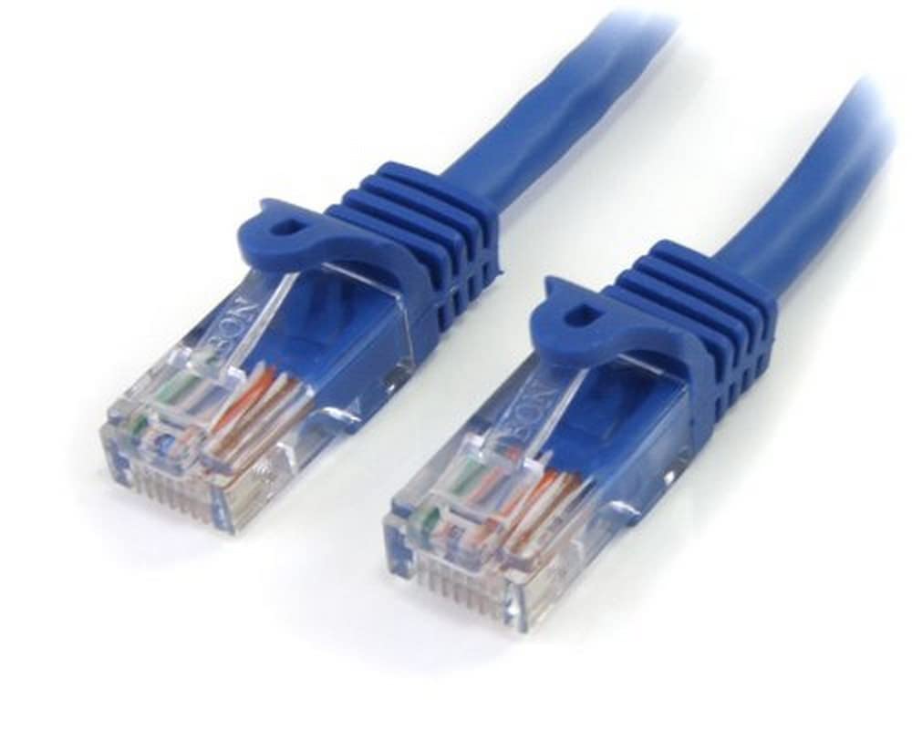 StarTech.com Cat5e Ethernet Cable100 ft - Blue - Patch Cable - Snagless Cat5e Cable - Long Network Cable - Ethernet Cord - Cat 5e Cable - 100ft