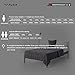 YnM 12lbs Weighted Blanket for Adults, Breathable Heavy Bed Throw Blanket with Cooling Glass Beads for All Season Use, Ideal for ~110lbs (48x72 Inches, Twin/Full, Dark Grey)