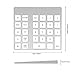 Cateck 28-Key Rechargeable Aluminum Bluetooth Wireless Keypad Number Pad Keyboard for iMac, MacBook Air, MacBook Pro, MacBook, and Mac Mini