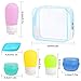 Travel Bottles, Standie 17PCS Leakproof Silicone Travel Toiletry Squeeze Bottle Set Cosmetic Toiletry Containers for Shampoo Lotion Condiment