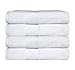 Luxury Extra Large Oversized Bath Towels | Hotel Quality Towels | 650 GSM | Soft Combed Cotton Towels for Bathroom | Thick & Fluffy Bath Sheets | White - 4 Pack