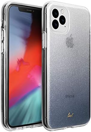 LAUT | Ombre Sparkle for iPhone 11 Pro Max |Glitter & Semi Translucent Design | Color Fade | Shock Resistant | Qi Wireless Charger Compatible • Black